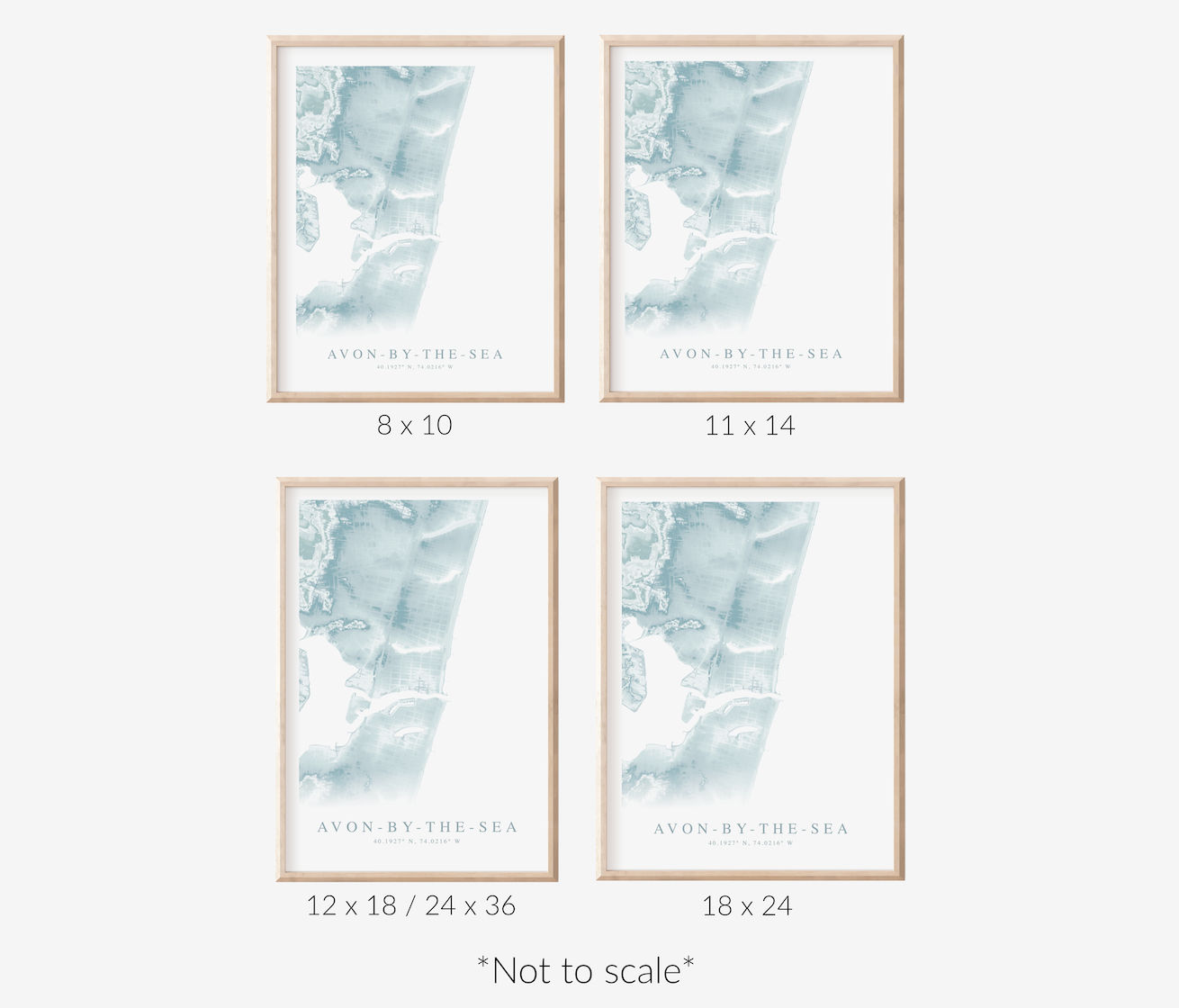 Avon-by-the-Sea Map Print