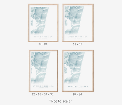 Avon-by-the-Sea Map Print