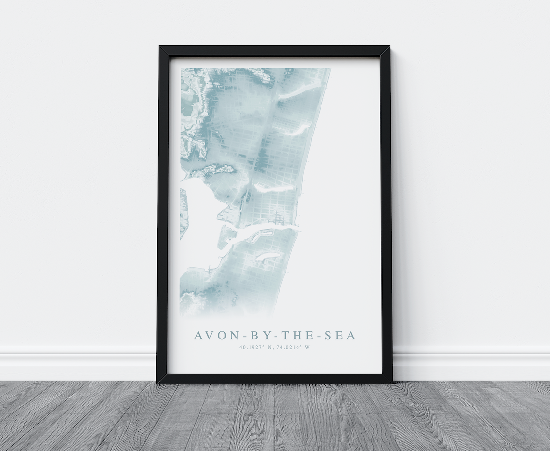 Avon-by-the-Sea Map Print