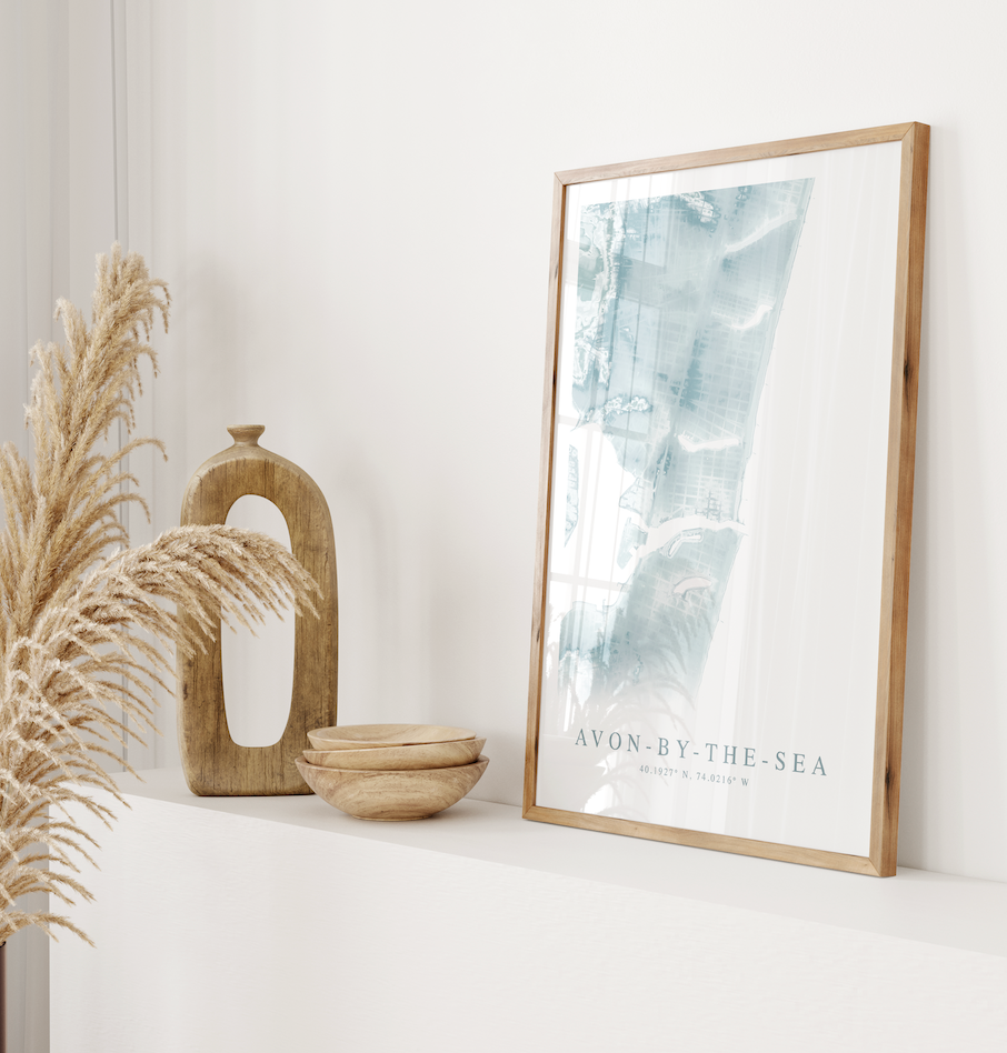Avon-by-the-Sea Map Print