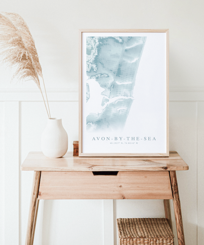 Avon-by-the-Sea Map Print