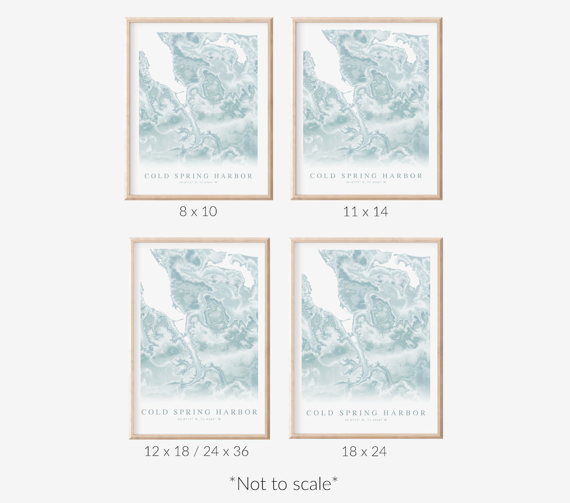 Cold Spring Harbor Map Print