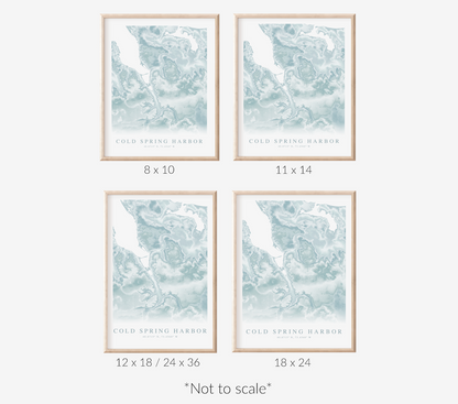 Cold Spring Harbor Map Print