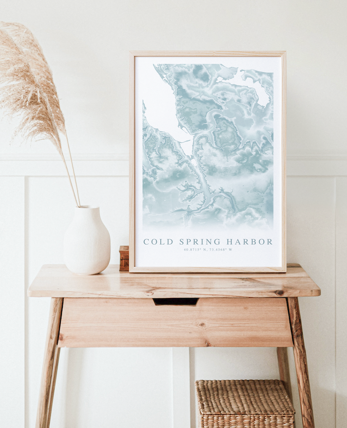 Cold Spring Harbor Map Print
