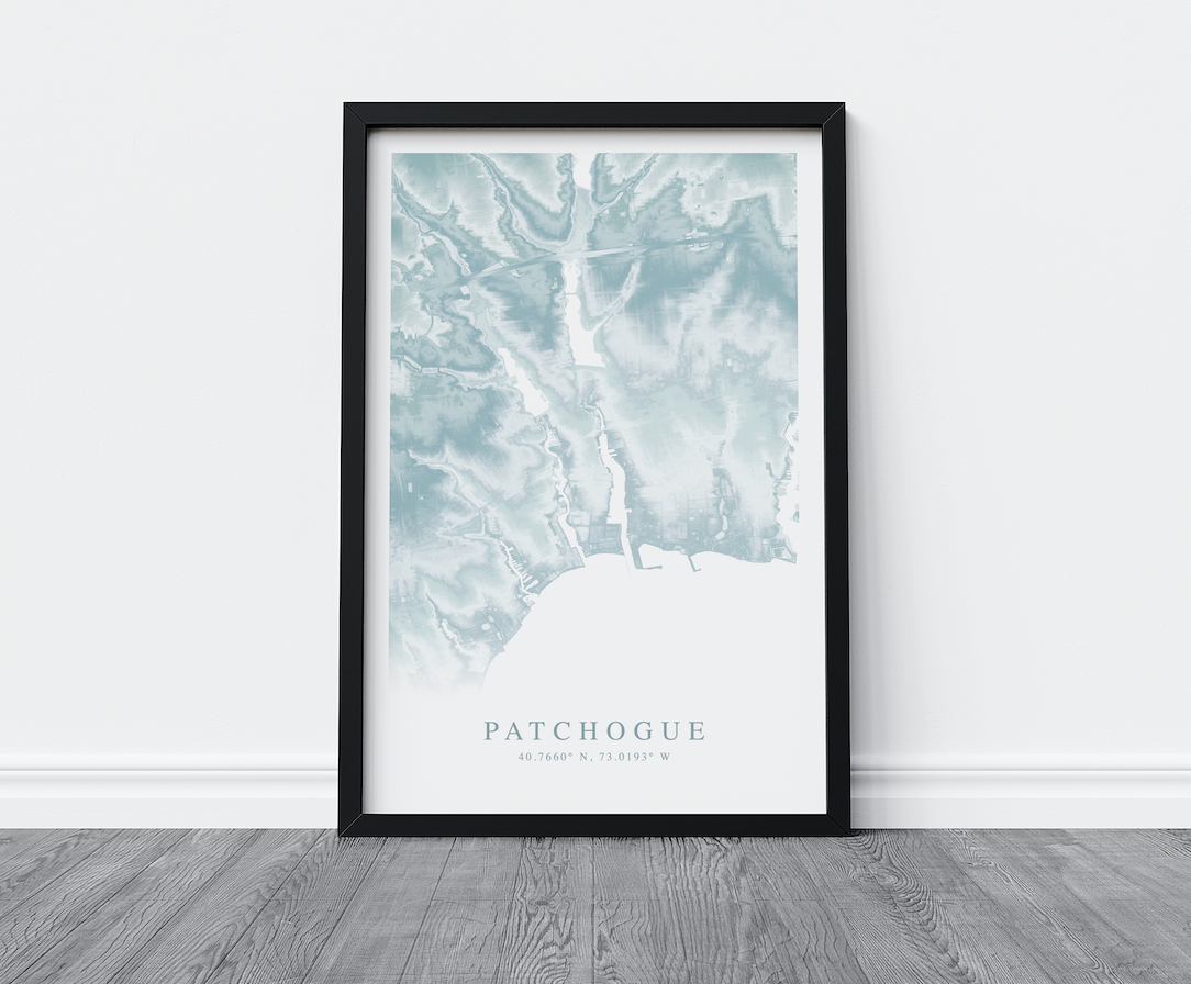 Patchogue Map Print