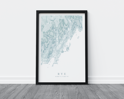 Rye NY Map Print