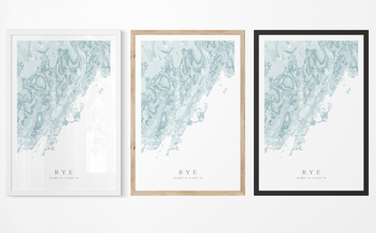Rye NY Map Print