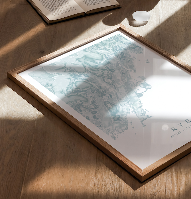 Rye NY Map Print