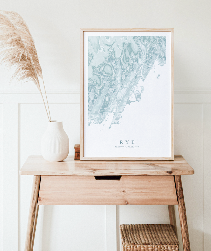 Rye NY Map Print