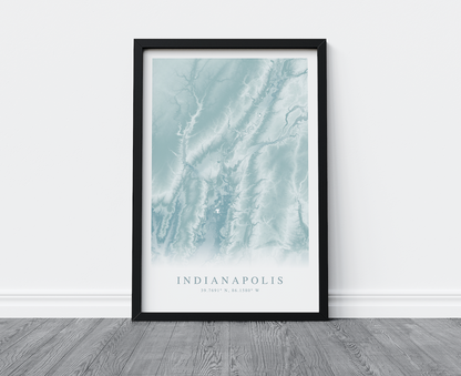 Indianapolis Map Print