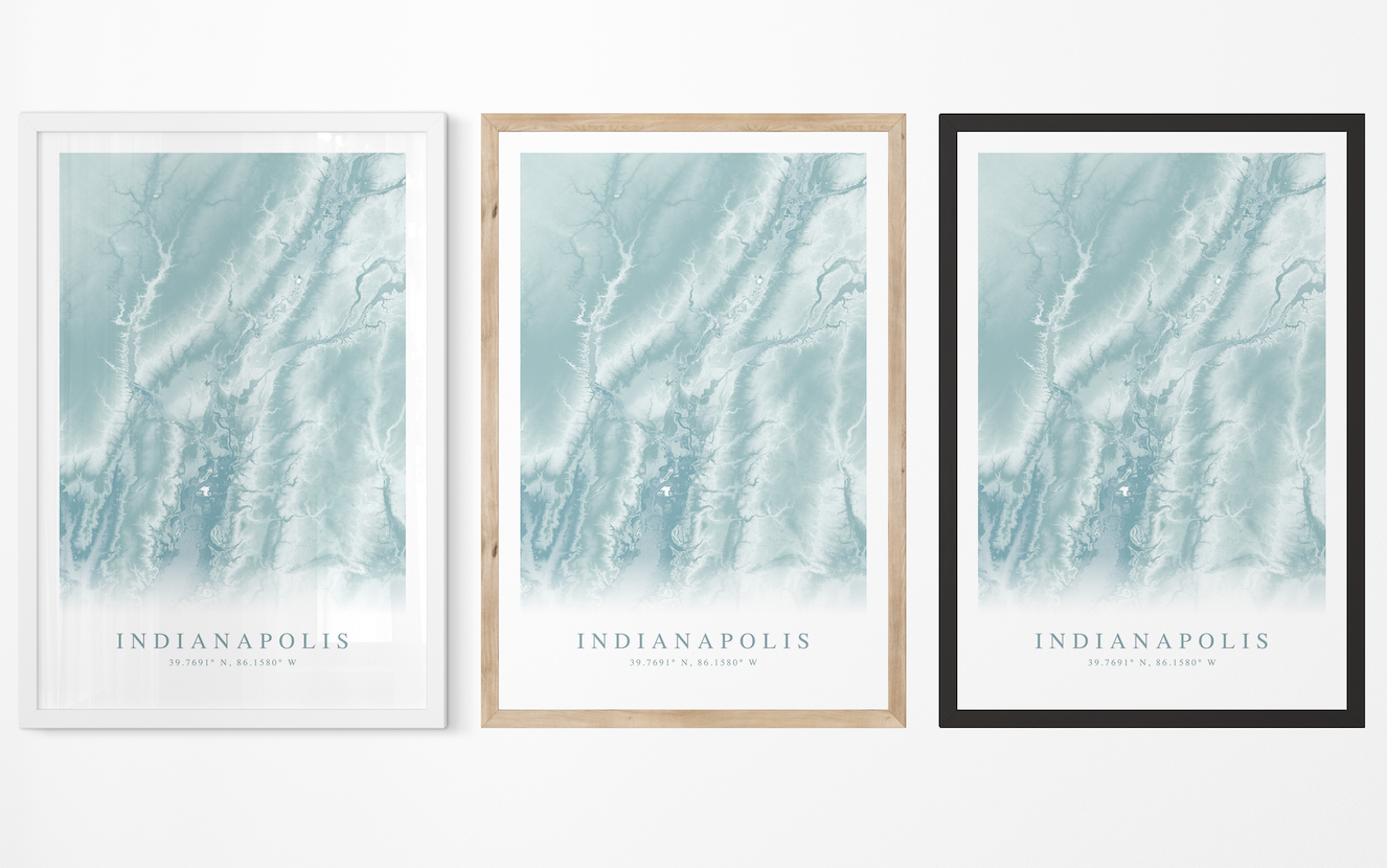 Indianapolis Map Print