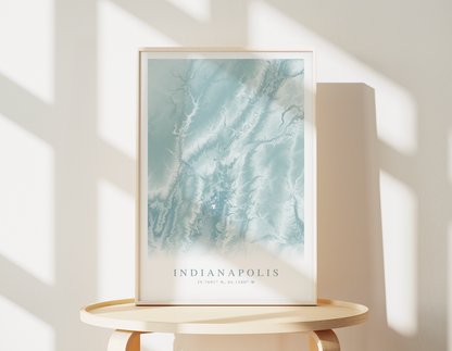 Indianapolis Map Print
