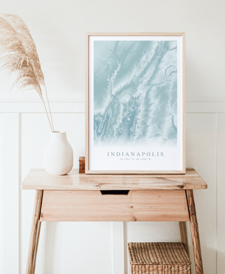 Indianapolis Map Print