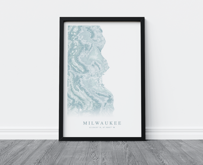 Milwaukee Map Print