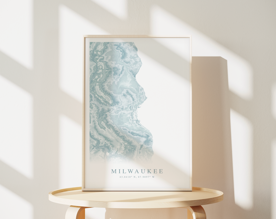 Milwaukee Map Print
