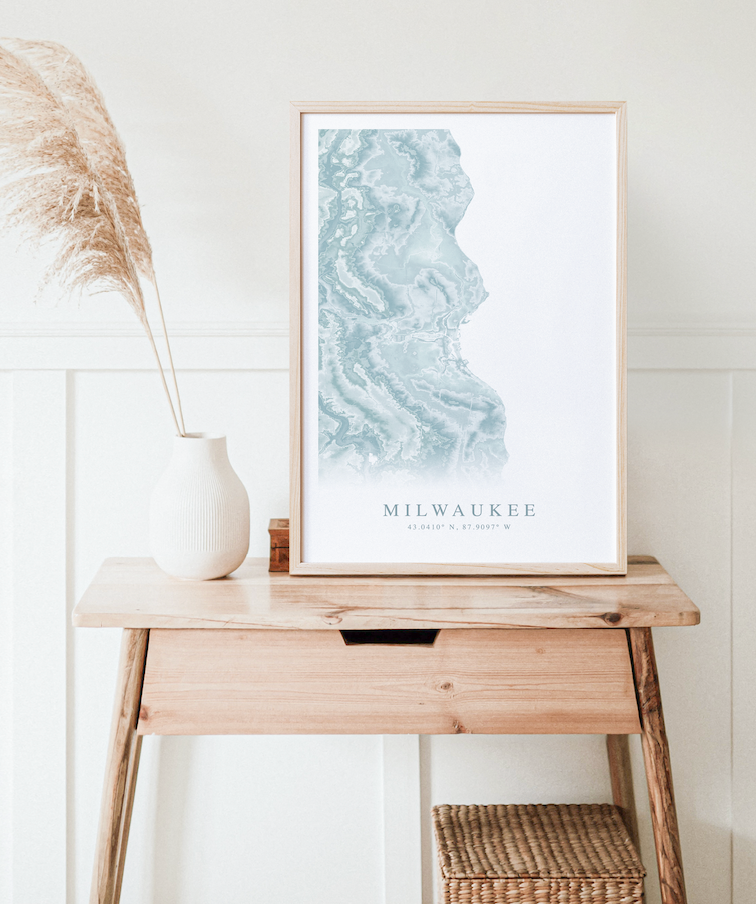 Milwaukee Map Print