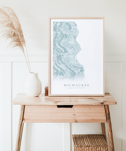 Milwaukee Map Print