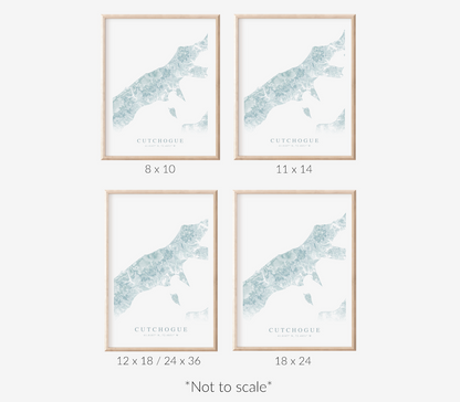 Cutchogue Map Print