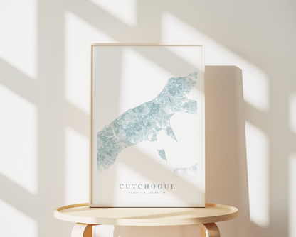 Cutchogue Map Print