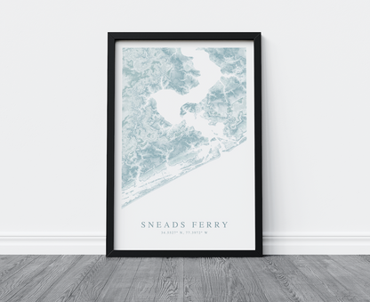 Sneads Ferry Map Print