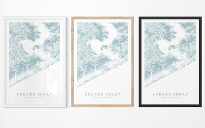 Sneads Ferry Map Print