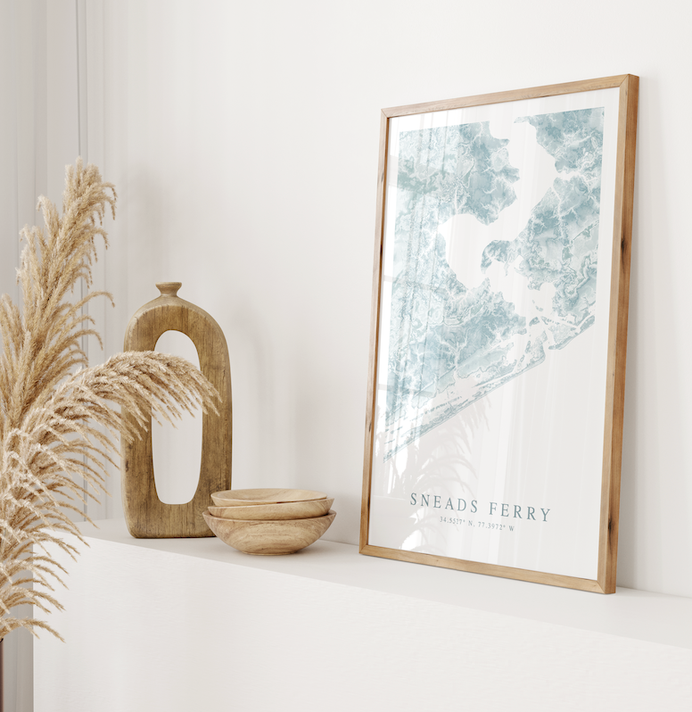 Sneads Ferry Map Print