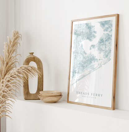 Sneads Ferry Map Print