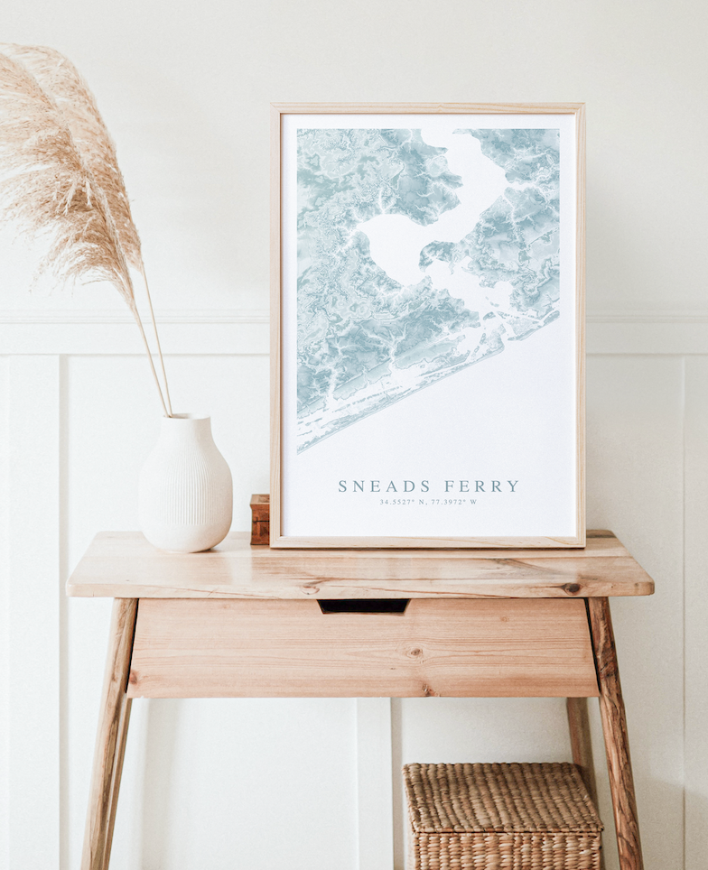 Sneads Ferry Map Print