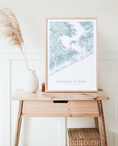 Sneads Ferry Map Print