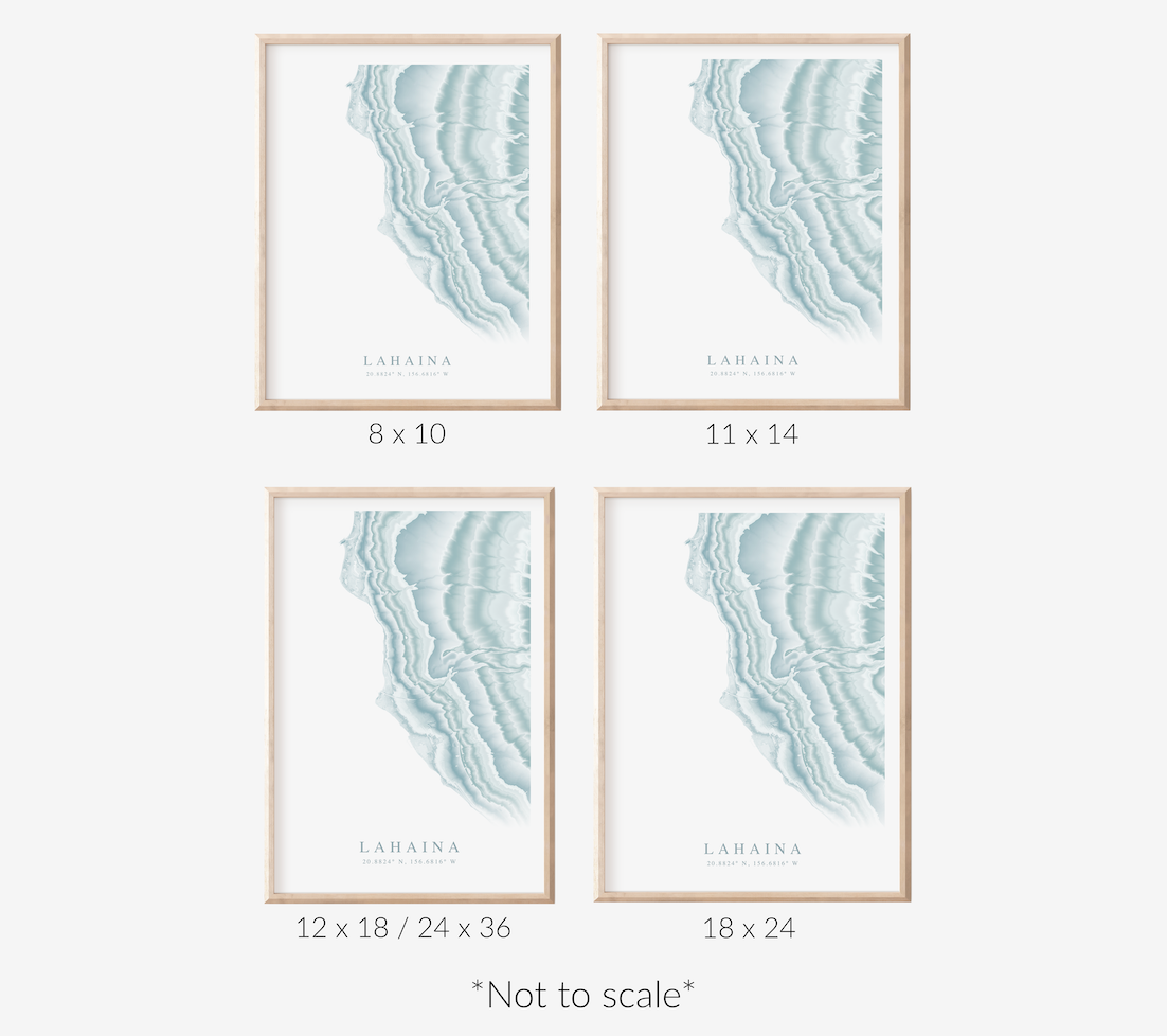Lahaina Map Print