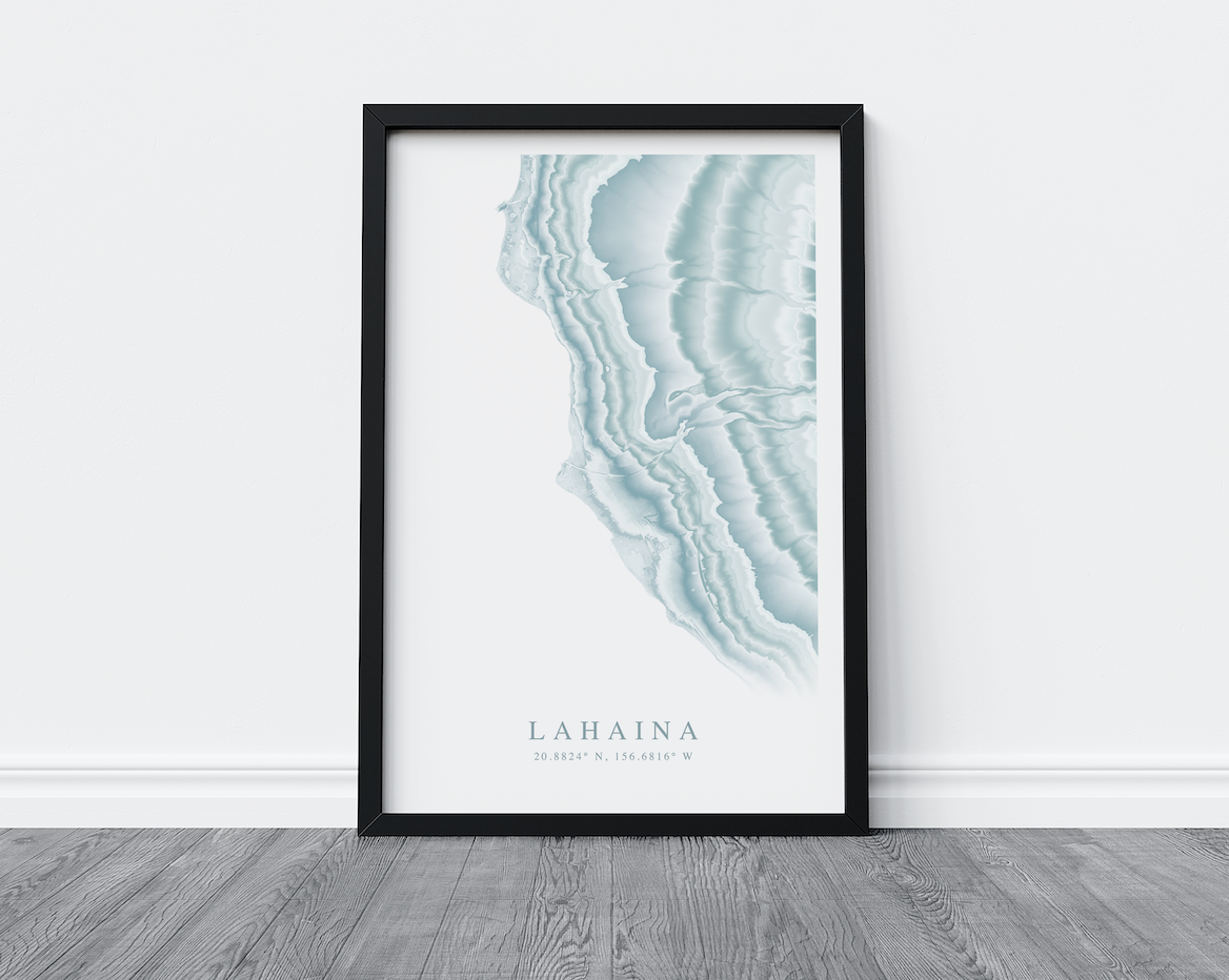Lahaina Map Print