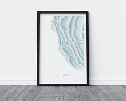 Lahaina Map Print