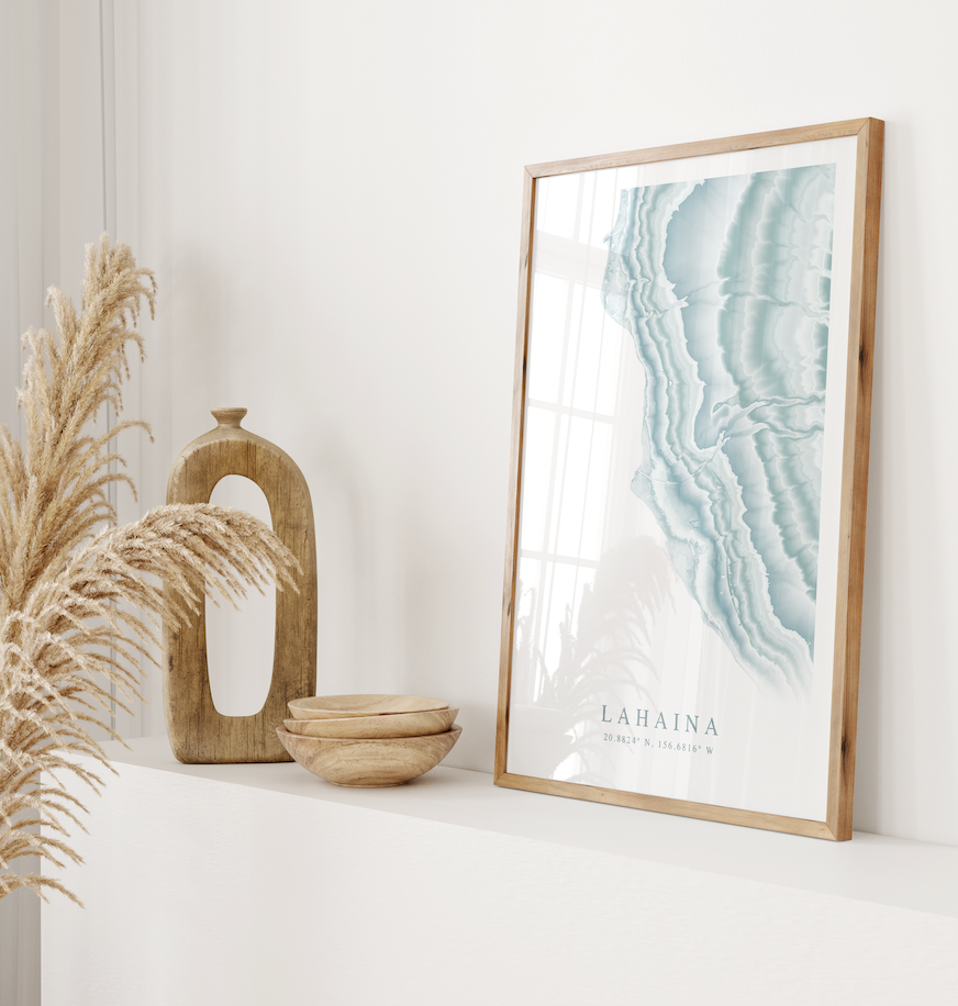 Lahaina Map Print