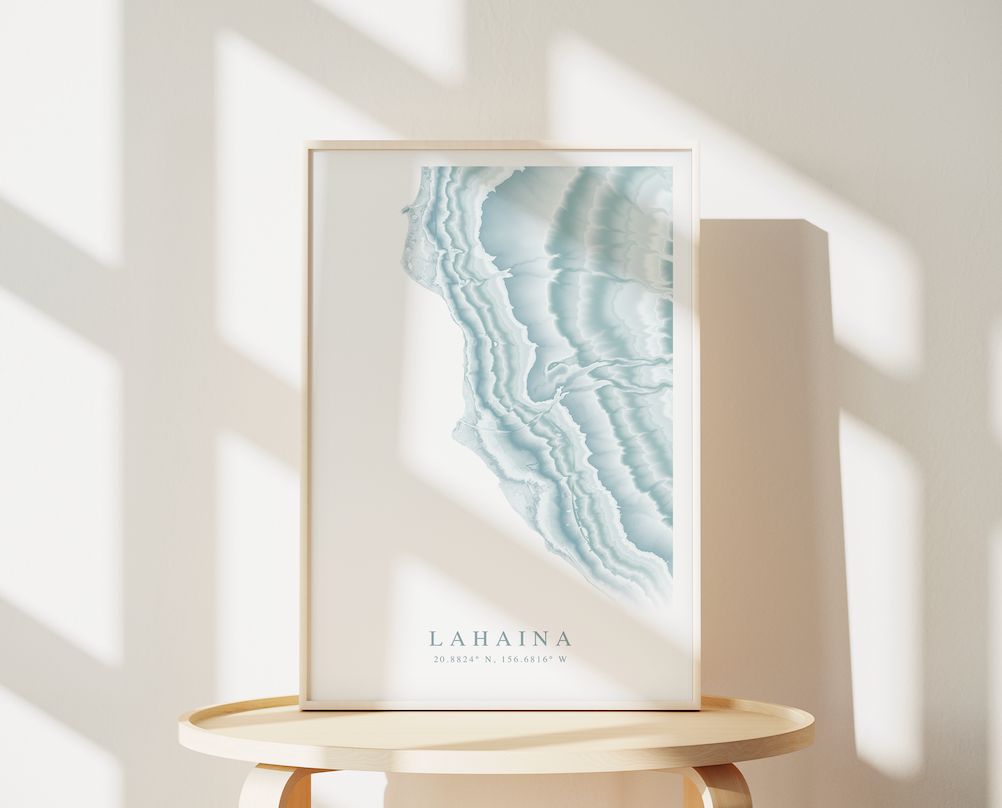 Lahaina Map Print