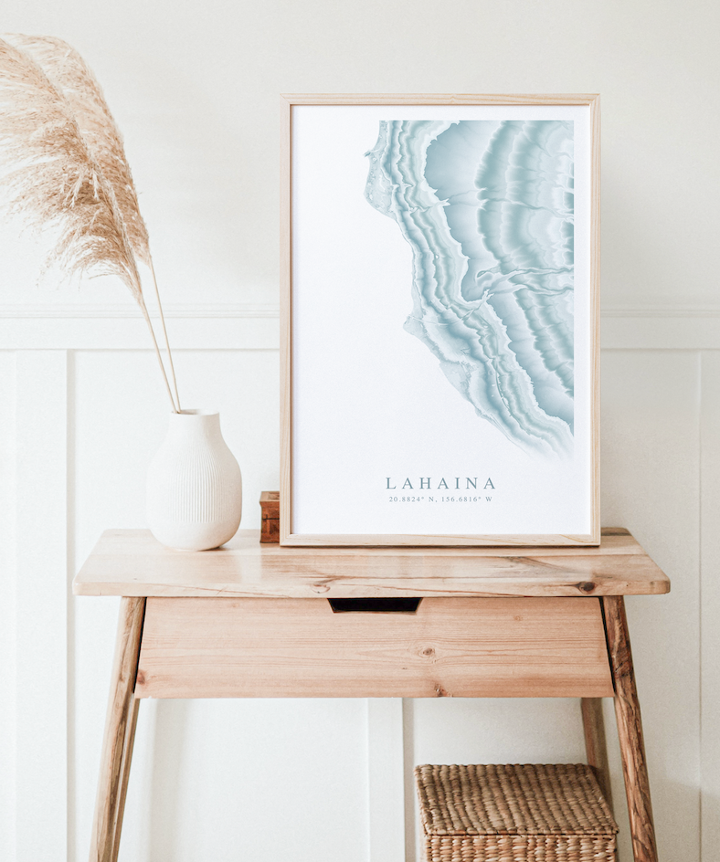 Lahaina Map Print