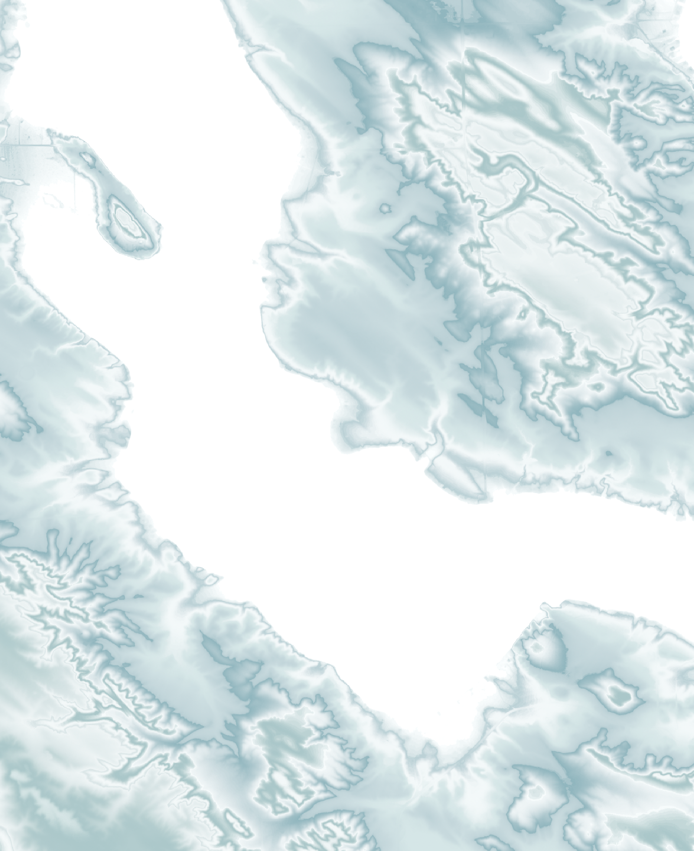 Walloon Lake Map Print