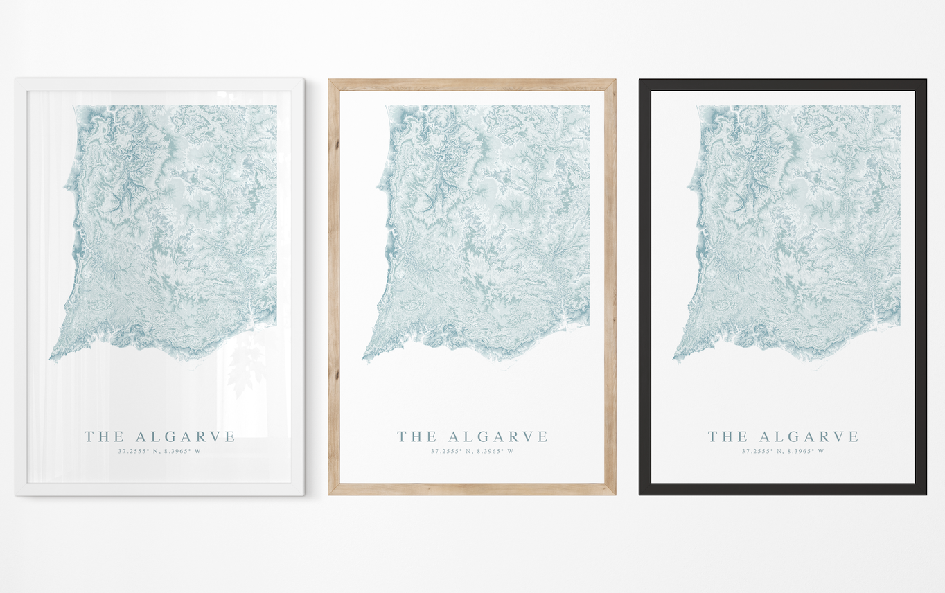 Algarve Map Print