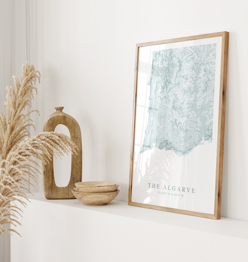 Algarve Map Print