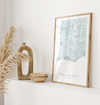 Algarve Map Print