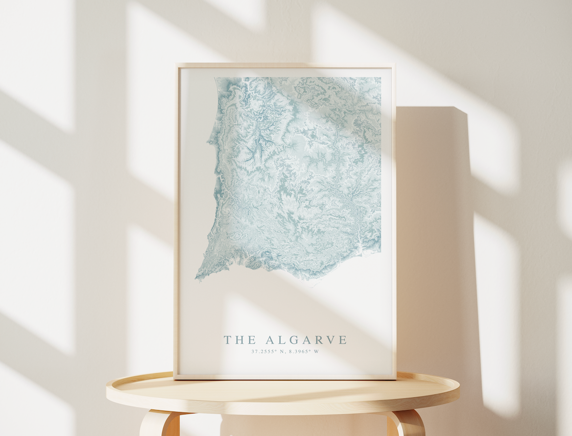 Algarve Map Print