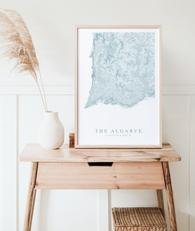 Algarve Map Print