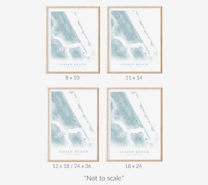 Jensen Beach Map Print