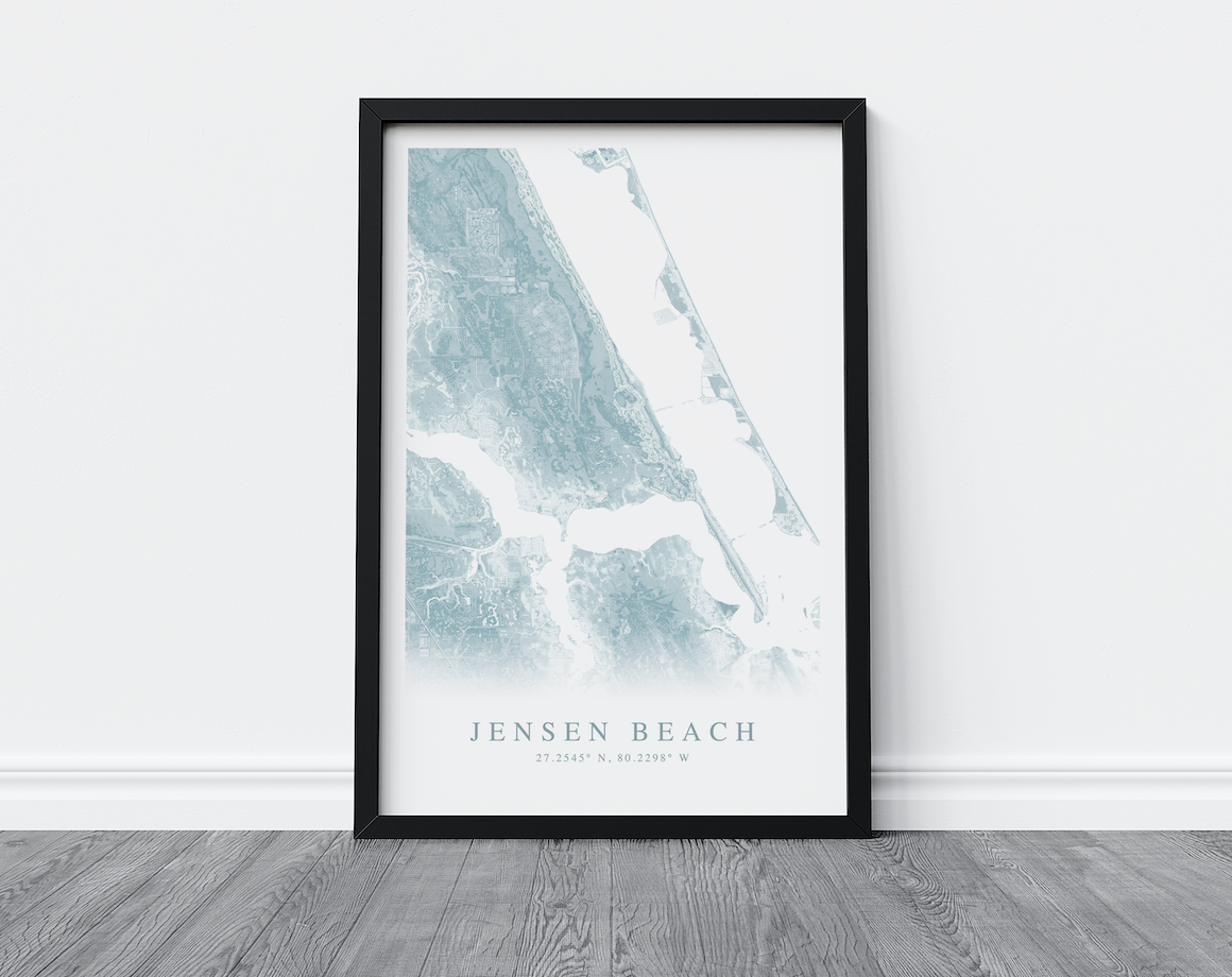 Jensen Beach Map Print