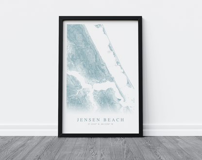 Jensen Beach Map Print