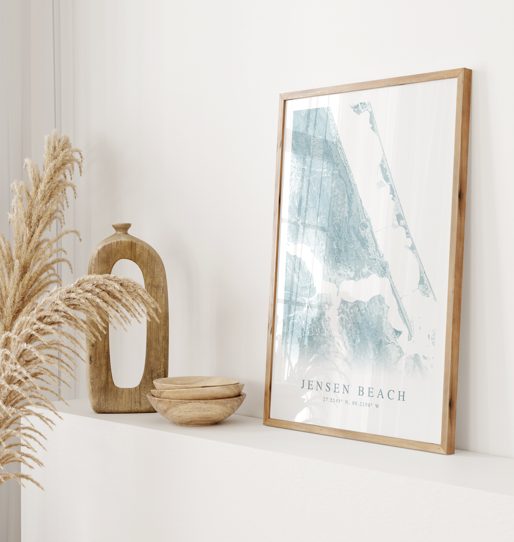 Jensen Beach Map Print