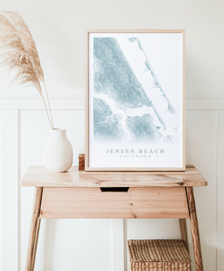 Jensen Beach Map Print