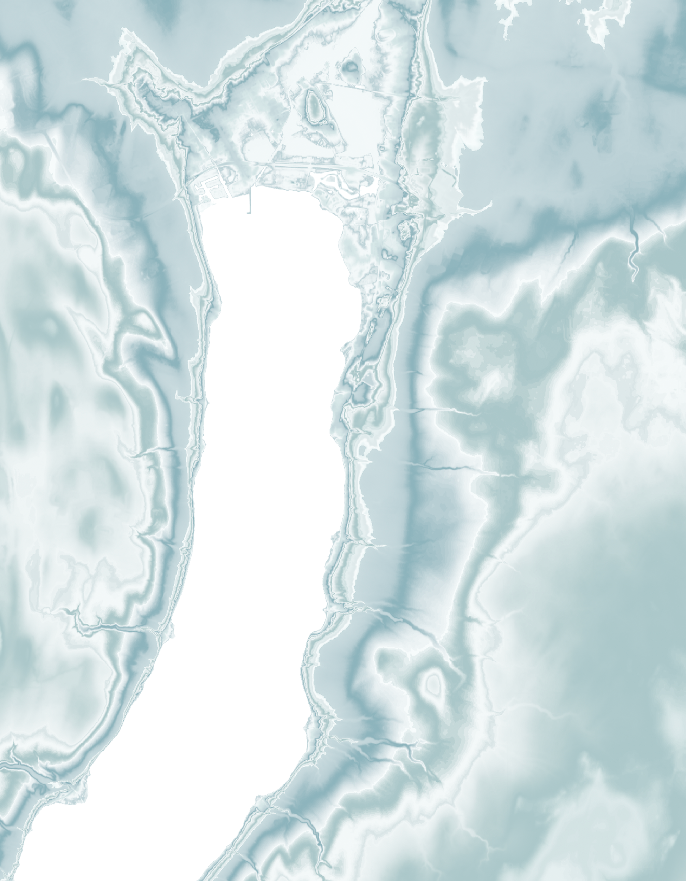 Canandaigua Lake Map Print