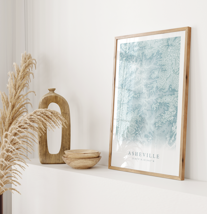 Asheville Map Print