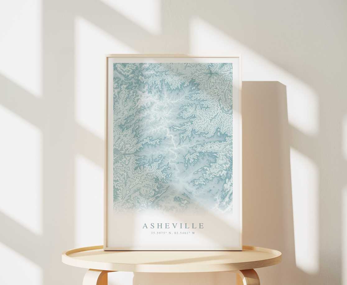 Asheville Map Print