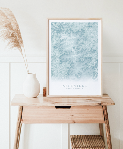 Asheville Map Print